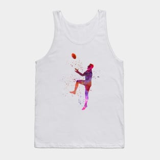 Rugby man player  in watercolor Tank Top